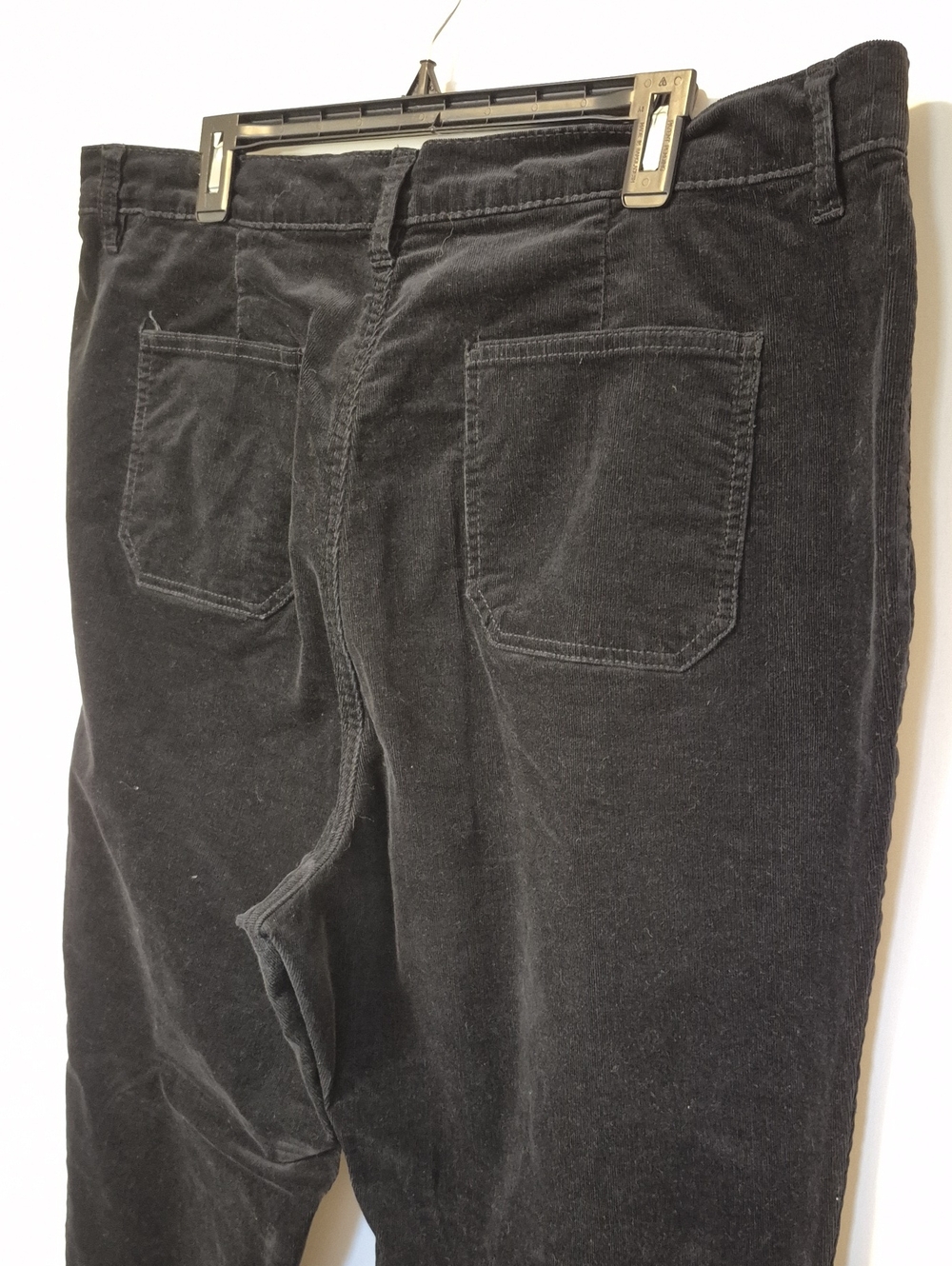 Joe Fresh High Rise Relaxed Flare Black Corduroy Jeans Women's Size 18W - Picture 7 of 10